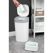 Mey İthalat Kartuşlu Bebek Bezi Atık Çöp Kovası, 19 L + 1 Ad Extra Yedek Kartuş
