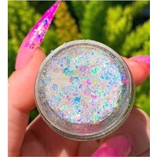 Mey İthalat Glitter Jel Far, Yüz ve Vücut Simi, Beyaz