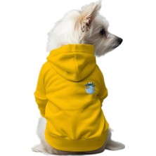 Mey İthalat Sarı Kurabiye Cep Hoodie, Kedi ve Köpek Kıyafeti, Xl