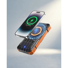 TKÇ Taşınabilir Güneş Enerjili Powerbank 20000 Mah Kablosuz Şarj
