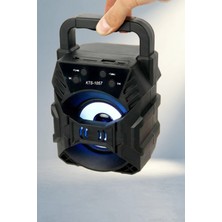 TKÇ Taşınabilir Bluetooth Hoparlör 3 Inç Renkli Işık ile