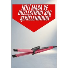 TKÇ Pürüzsüz Saç Düzleştirici ve Maşa 1 Adet Seramik Kaplama