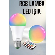 TKÇ Renk Değiştiren Rgb LED Ampul 100 Watt Enerji Tasarruflu