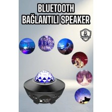 TKÇ Eğlenceli Şarjlı Bluetooth Hoparlör Yıldızlı Projeksiyon