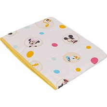 Mey İthalat Battaniye; 1500187685 Disney Mickey Baby Pamuk Lisanslı Müslin, Çok Renkli