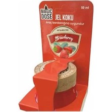 Mey İthalat Dekoratif Ahşap Kapaklı Jel Koku Çilek 50 ml