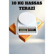 TKÇ Yüksek Hassasiyetli Dijital Mutfak Tartısı 10 kg Kapasiteli