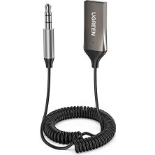 Mey İthalat Mikrofonlu 3.5 mm Aux Bluetooth 5.3 Alıcı Adaptör Araç Kiti