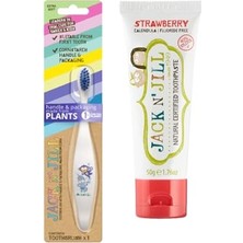 Mey İthalat Doğal Bebek Diş Seti (Unicorn&monkey Diş Fırçası + Çilek Aromalı Diş Macunu 50G)