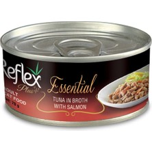 Mey İthalat Et Suyunda Ton Balığı ve Somonlu Yetişkin Kedi Konserve Maması 70G