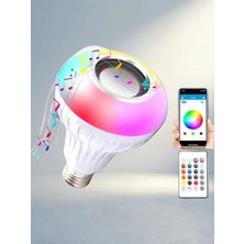 TKÇ Uzaktan Kumandalı Bluetooth Lamba Hoparlör E27 Uyumlu