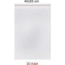 Mey İthalat Kendinden Yapışkanlı Bantlı Şeffaf Jelatin Torba 40X55 Cm, 20 Adet