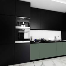 Livelynine 40 cm x 10 M Siyah Duvar Kağıdı Kendinden Yapışkanlı Vinil Sargı Yapışkan Arka P