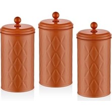Mey İthalat 1,20 L Terracota Prizma Çay Şeker Kahve Kavanozu
