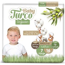Mey İthalat Doğadan 7 Beden Xxlarge Bebek Bezi (1 x 16 Adet)