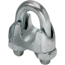 Mey İthalat Halat Klemensi, 5 Adet, Metal, 6 mm