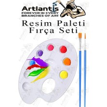 Mey İthalat Resim Paleti ve Fırça Seti, 1 Paket