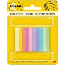 Mey İthalat Sayfa Işaretleyicileri; Çeşitli Parlak Renkler, 1/2" x 2", 50 Işaretleyici/ped, 10 Ped/paket (670-10AB)