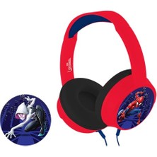 Mey İthalat Marvel Spiderman MV-6513-SM3 Kablolu Çocuk Kulaklığı, Hediye Stickerlı