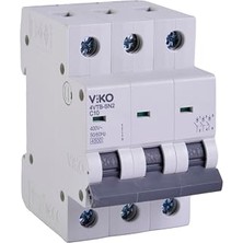 Mey İthalat 4VTB-3C10 Otomatik Sigorta 4,5ka C Tipi 3 Kutup, 10A
