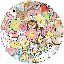 Mey İthalat 25'li Su Geçirmez Opak Sticker, Seri: 19
