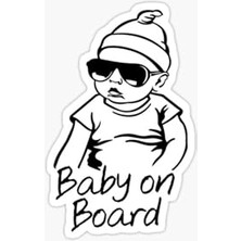 Mey İthalat Baby On Board Arabada Bebek Var Oto Sticker Etiketi 19 Cm, Renkli, EYMSS272