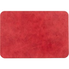 Mey İthalat Wmp-15 28,5X19,5X0,5 cm Kırmızı Kablosuz Şarj+Mouse Pad