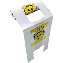 Rulo Poşet Orta Boy 25X50 cm Gülenyüz Baskılı Poşet Atlet Poşet Market Manav Poşeti Çöp Poşeti