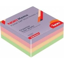 Mey İthalat Memo 75X75 Yapışkanlı Pastel Küp Blok Not 400 Sf Harmoni TYBKN79ILEXKL5T474