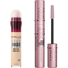 Mey İthalat Instant Anti Age Eraser Kapatıcı 00 Ivory ve Lash Sensational Sky High Maskara Makyaj Seti
