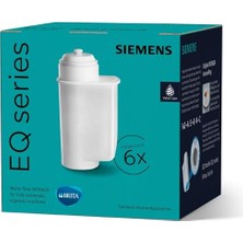Mey İthalat TZ70063A Brita Intenza Su Filtresi, Eq Serisi ve Ankastre Tam Otomatik Makineler Için, 6 Adet, Beyaz