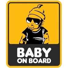 Mey İthalat Baby On Board Arabada Bebek Var Stickerı 14 cm