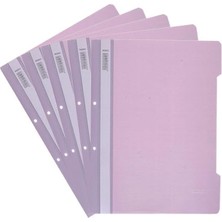 Mey İthalat 10 Adet A4 Lila Telli Dosya 1 Paket Ekonomik Kaliteli Telli Dosya Ofis Büro Okul