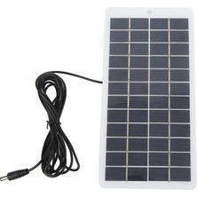 Güneş Paneli, 5W 12V Taşınabilir Yüksek Verimli Güneş Modülü Dc Arayüzlü Polikristal Güneş Enerjisi Paneli, Acil Durum Işıkları Için Enerji Tasarruflu