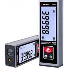 SW-B40 Geniş Yatay Göstergeli Metal Lazermetre | 40 Metre | Şarj Edilebilir