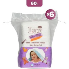 Mey İthalat 60'lı Kare Bebe Temizleme Pamuğu x 6