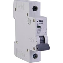 Mey İthalat 4VTB-1C16 Otomatik Sigorta 4,5ka C Tipi 1 Kutup 16A