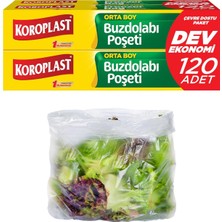 Orta Boy Buzdolabı Poşeti Dev Ekonomi 120'LI, Yeni Ekonomik Buzdolabı Poşeti Orta Boy 24X35 Cm, Bpa Içermez, Sızdırmaz Saklama Torbası, Meyve, Sebze,