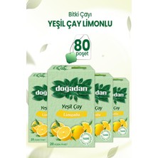 Doğadan Yeşil Çay Limonlu 20'li x 4 Adet