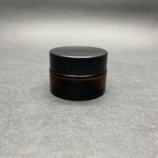 Mey İthalat 20 cc Amber Cam Krem Kavanozu, Kapak Içi Contalı, Kahverengi, x 10 Adet