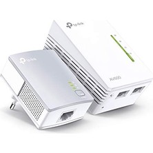 Mey İthalat TL-WPA4220KIT 300MBPS AV600 Wi-Fi Powerline Extender Başlangıç Kiti, Kablosuz Menzil Genişletici