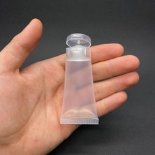 Mey İthalat Şeffaf Boş Krem Tüpü 20 Ml, Fliptop Kapaklı Merhem Tüpü ve Şeffaf Lipgloss Tüpü 20 ml x 3 Adet