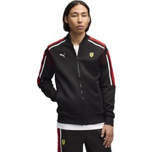 P637057 Puma Ferrari Mt7 Track Jkt Erkek Ceket Siyah
