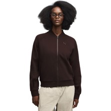 P694015 Puma Class Full-Zip Jacket Kadın Ceket Kahve