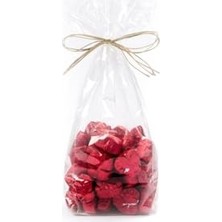 Mey İthalat Fıstıklı Sütlü Mini Kalp Çikolata, Yaldızlı, 500 G