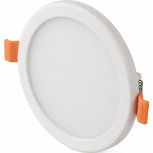 Cata CT-5645 6W Plus Ayarlanabilir Delik Çaplı Sıva Altı LED Panel Armatür, Çerçevesiz Ince Tasarım Tavan Spot Lambası (2 Adet - Beyaz - 6400K)
