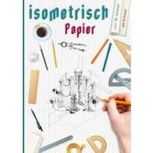 Mey İthalat Isometrisch Papier Voor 3D Tekenen, A4 Isometrisch Papieren Notitieboek, 3d-Ontwerpen, Dutch Edition