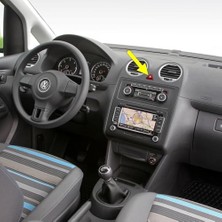 Mey İthalat Vw Caddy 2011-2015 Uyumlu 1T0953509B Kırmızı Üçgen Dörtlü Flaşör Düğmesi