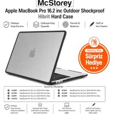 Mey İthalat 16.2 Inç A2485 A2780 A2991 A3403 A3186 A3428 A3429 Uyumlu Şeffaf Tpu Sert Laptop Kılıfı