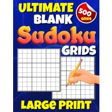 Mey İthalat Ultimate Boş Sudoku Izgarası, Büyük Yazı: Beş Yüz 9x9 Boş Sudoku Bulmacası Izgarası